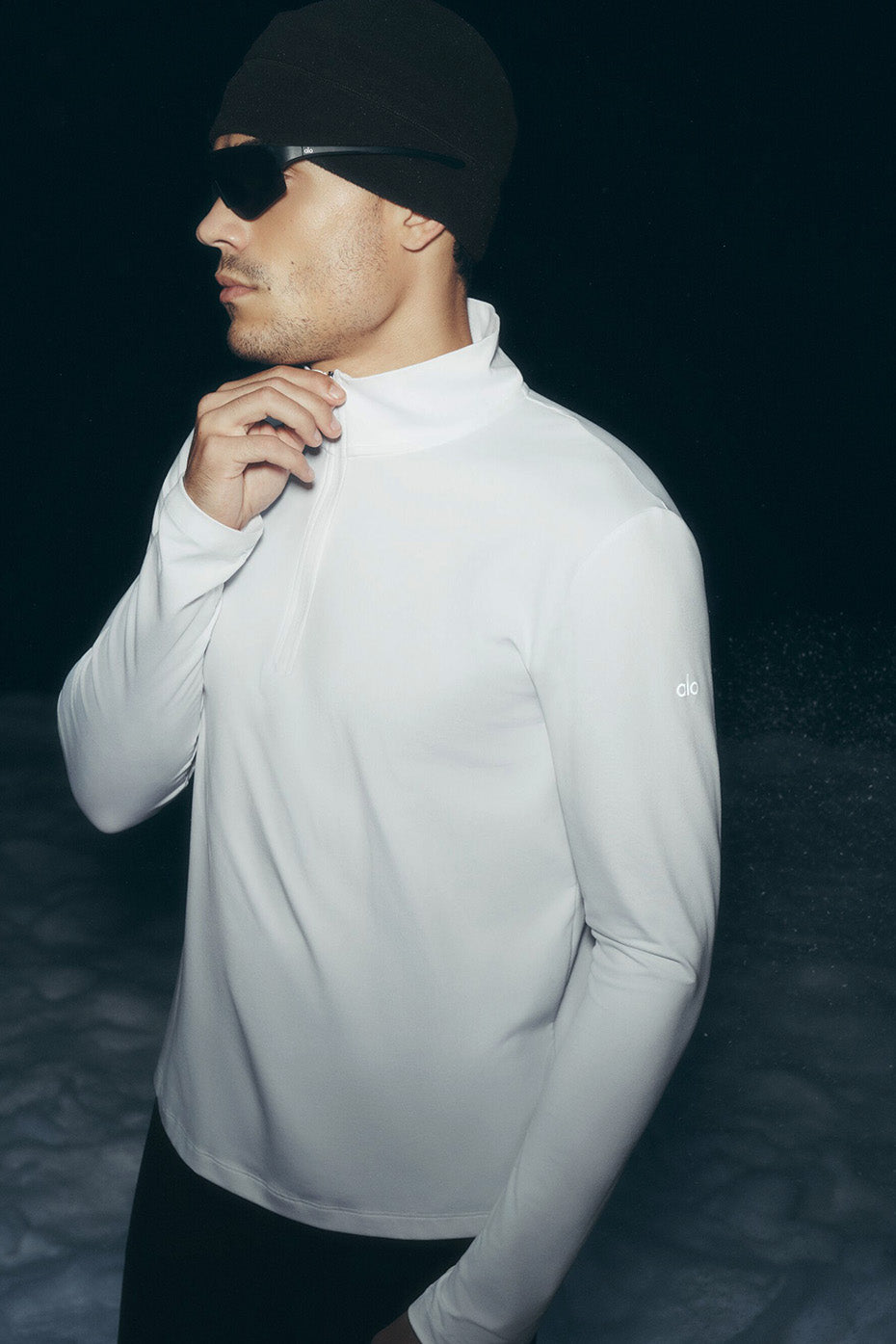 Conquer 1/4 Zip Reform Long Sleeve - White