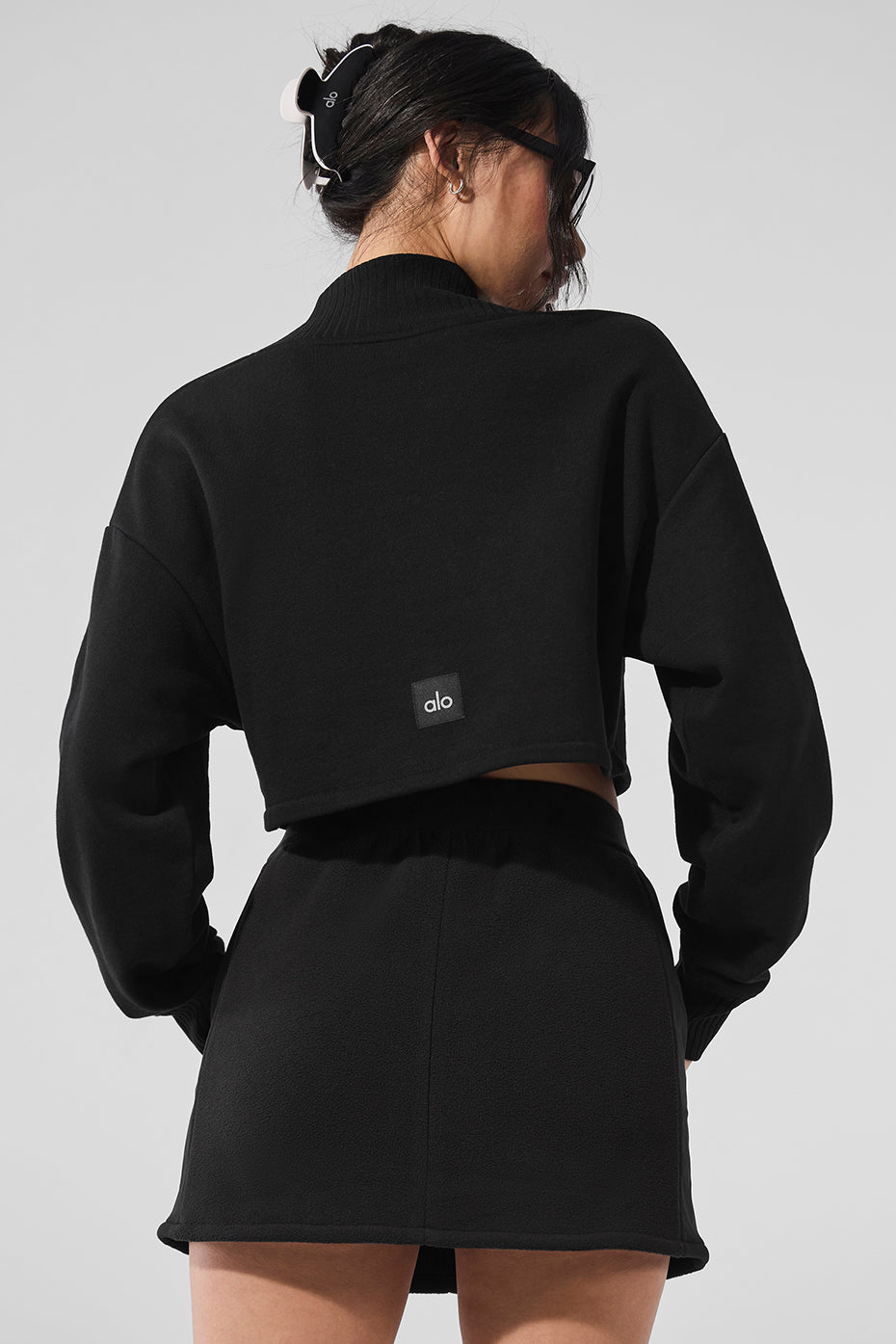 Cropped Serenity Coverup - Black