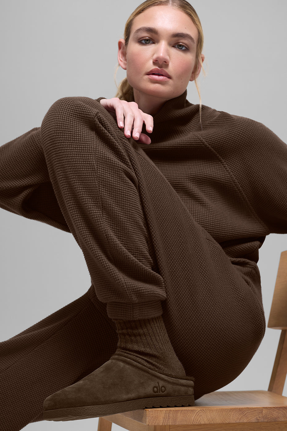 Waffle Weekend Escape Jogger - Espresso