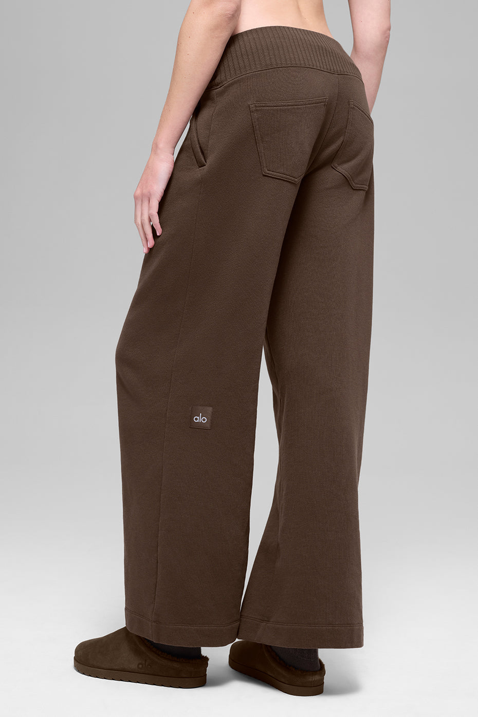 Serenity Wide Leg Sweatpant - Espresso