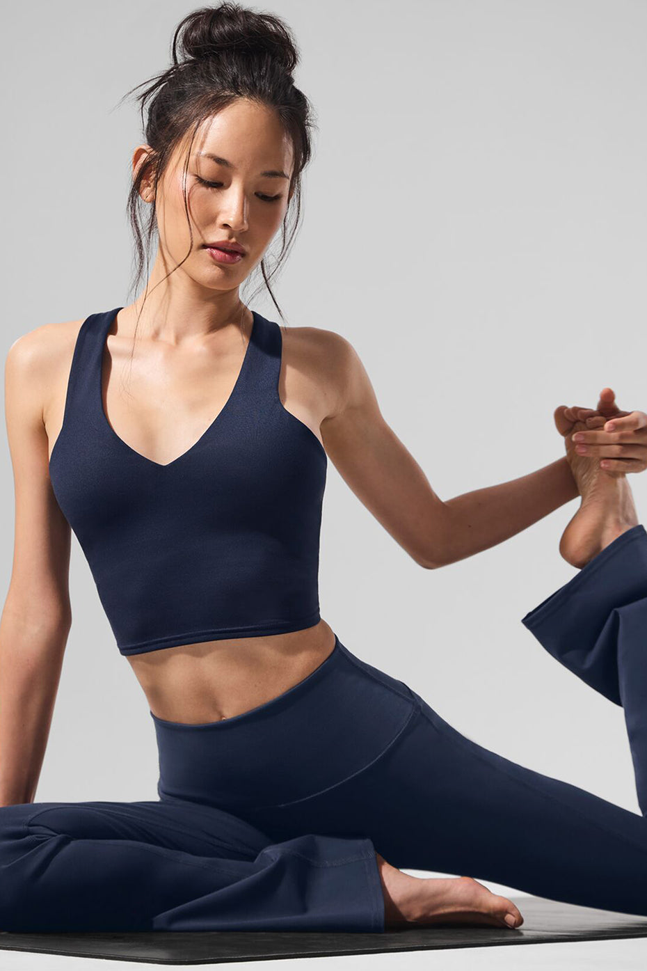 Airbrush Real Bra Tank - Navy